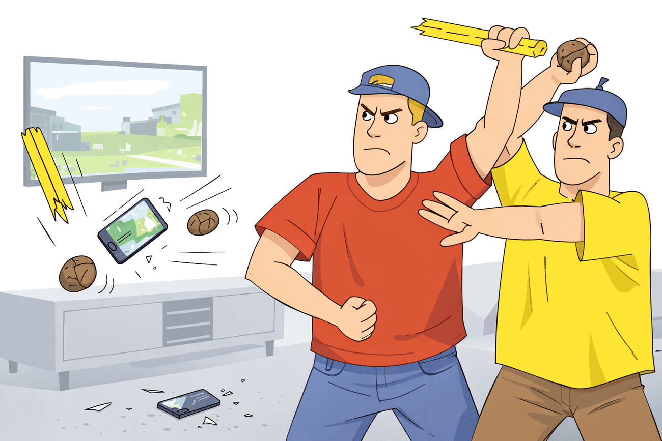 Иллюстрация глагола strike